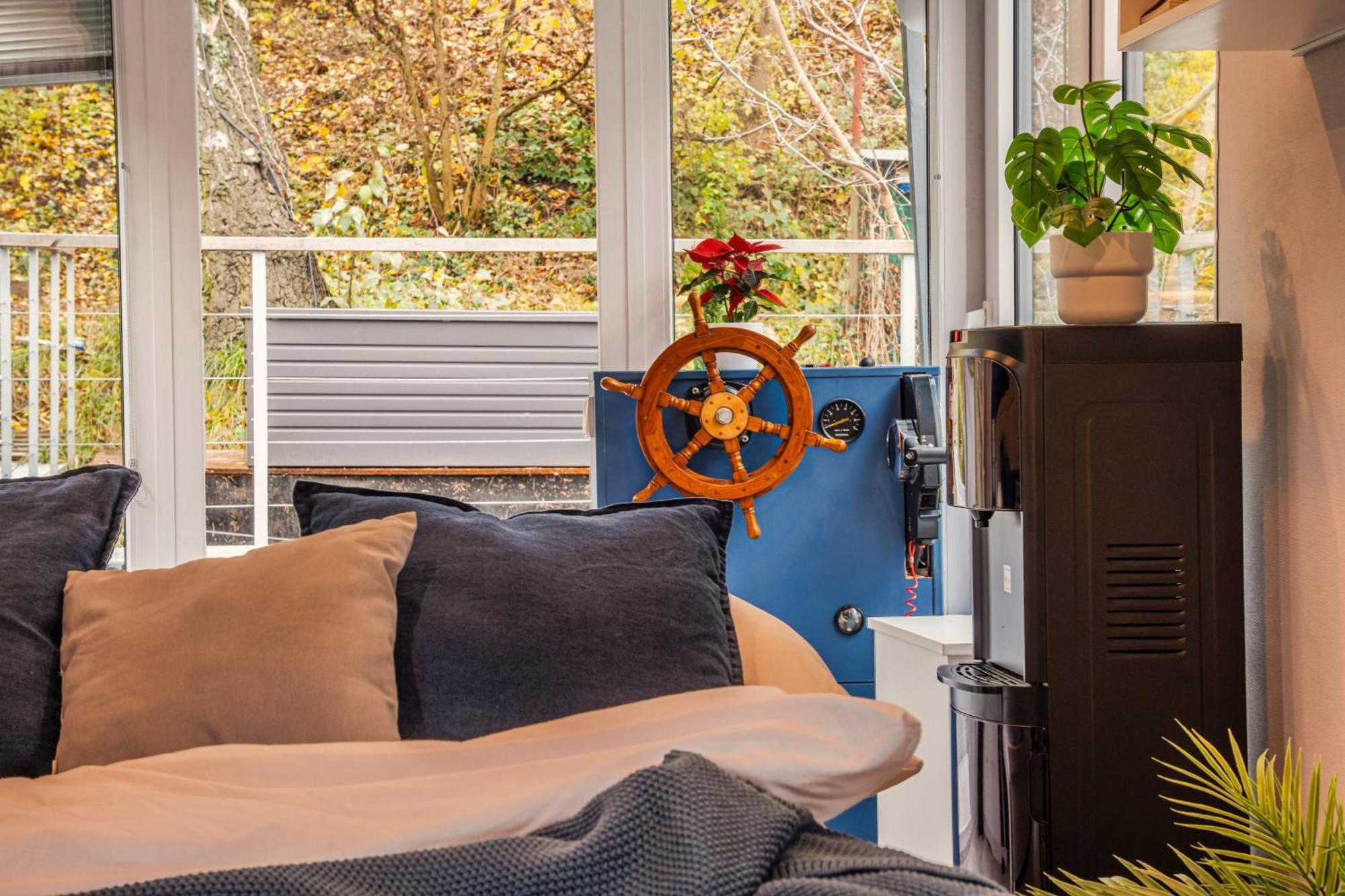 Houseboat Neptun With Paddle Boat - On The River